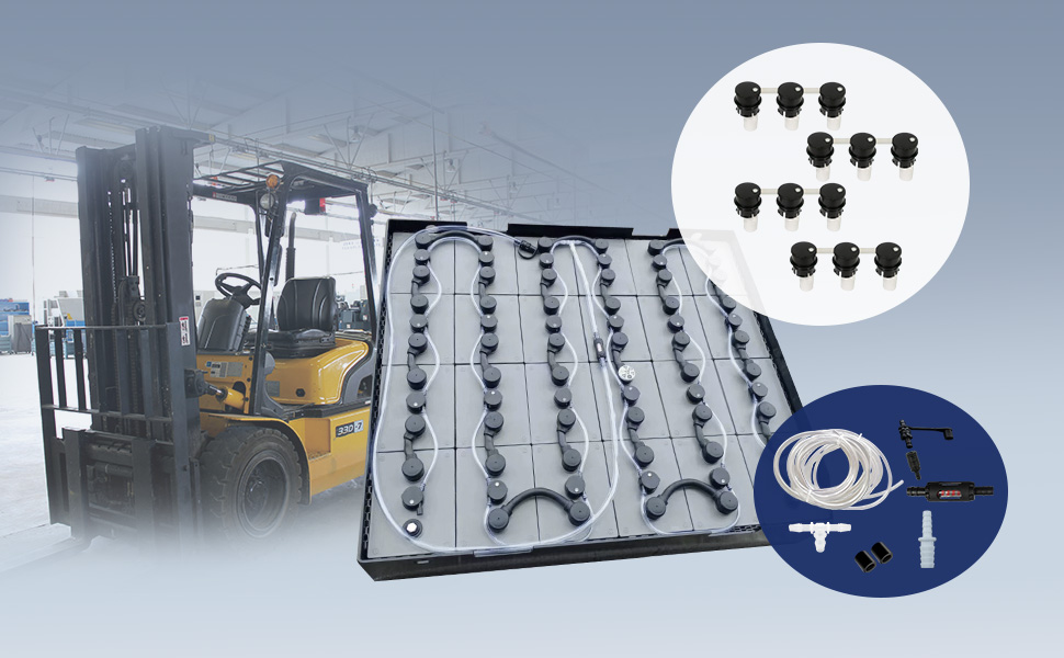 叉車(chē)蓄電池電瓶為什么要用補(bǔ)水系統(tǒng)？